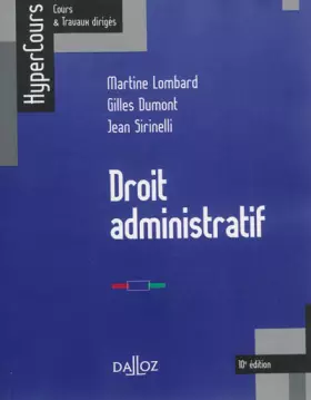 Couverture du produit · Droit administratif - 10e éd.