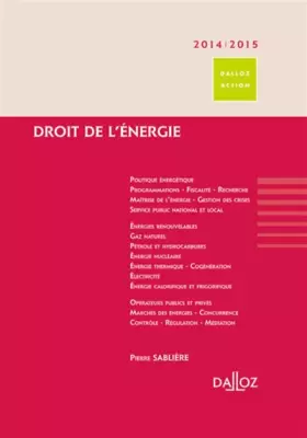 Couverture du produit · Droit de l'énergie 2014/15 - 1re ed.