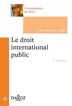 Couverture du produit · Le droit international public