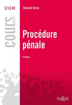 Couverture du produit · Procédure pénale - 4e éd.