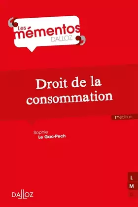 Couverture du produit · Droit de la consommation