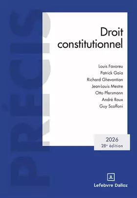 Couverture du produit · Droit constitutionnel 2026. 28e éd.