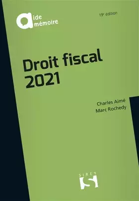 Couverture du produit · Droit fiscal 2021. 19e éd.