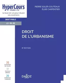 Couverture du produit · Droit de l'urbanisme 8ed