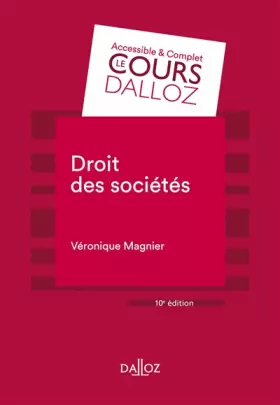 Couverture du produit · Droit des sociétés. 10e éd.