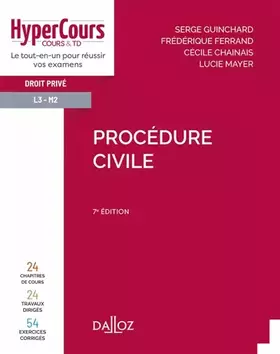 Couverture du produit · Procédure civile - 7e ed.