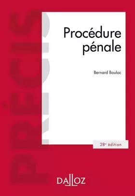 Couverture du produit · Procédure pénale. 28e éd.
