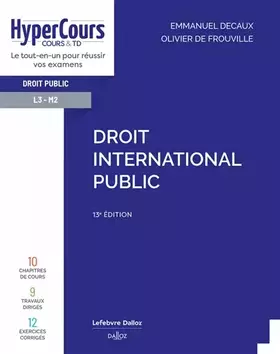 Couverture du produit · Droit international public 13ed