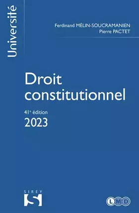 Couverture du produit · Droit constitutionnel. 41e éd.