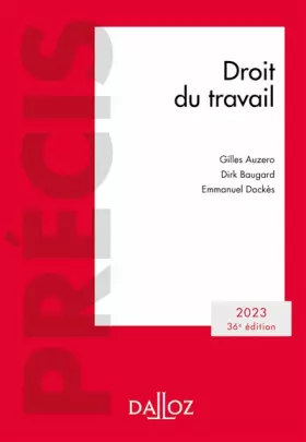 Couverture du produit · Droit du travail 2023. 36e éd.