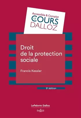 Couverture du produit · Droit de la protection sociale. 9e éd.