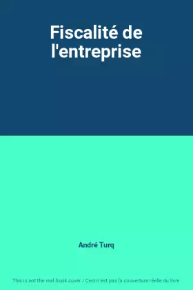 Couverture du produit · Fiscalité de l'entreprise