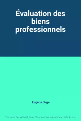 Couverture du produit · Évaluation des biens professionnels