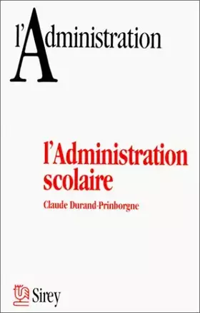 Couverture du produit · ADMINISTRATION SCOLAIRE