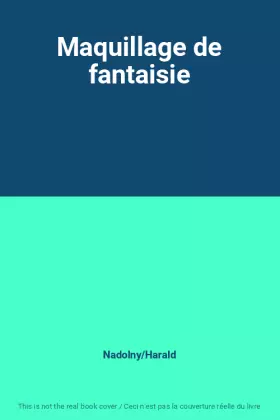 Couverture du produit · Maquillage de fantaisie