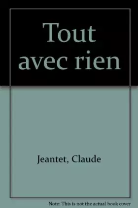 Couverture du produit · Tout avec rien
