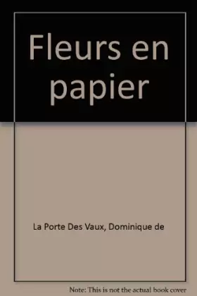 Couverture du produit · Fleurs en papier