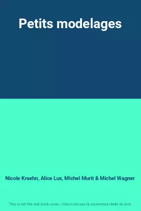 Couverture du produit · Petits modelages