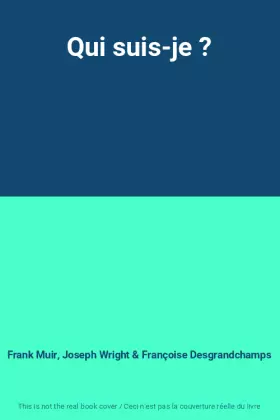 Couverture du produit · Qui suis-je ?
