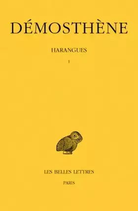 Couverture du produit · Harangues, tome I