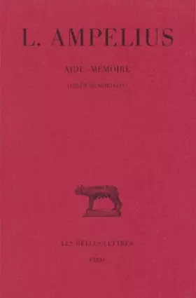 Couverture du produit · Aide-mémoire (Liber memorialis)