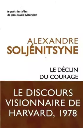 Couverture du produit · Le Déclin du courage