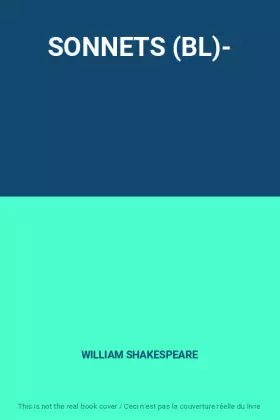 Couverture du produit · SONNETS (BL)-