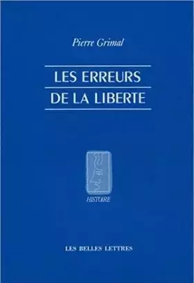 Couverture du produit · Les Erreurs de la liberté