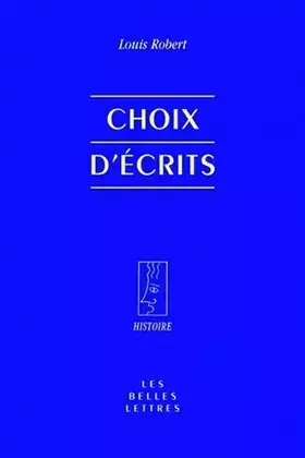 Couverture du produit · Choix d'écrits