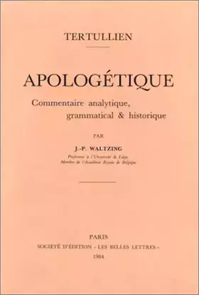 Couverture du produit · Apologetique