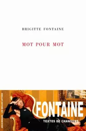 Couverture du produit · Mot pour mot
