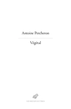 Couverture du produit · Végétal