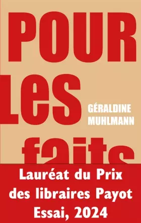 Couverture du produit · Pour les faits