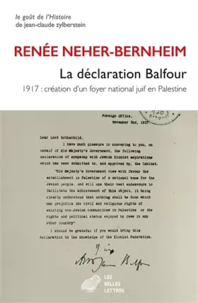 Couverture du produit · La déclaration Balfour