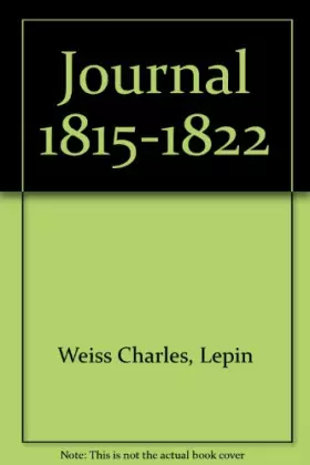 Couverture du produit · Journal 1815-1822