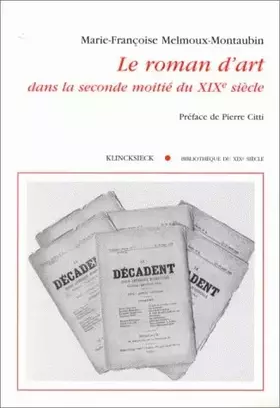 Couverture du produit · Le roman d'art dans la seconde moitié du XIXe siècle