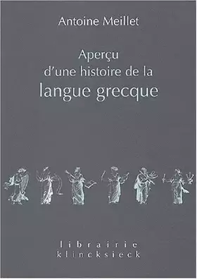Couverture du produit · Aperçu d'une histoire de la langue grecque