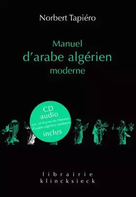 Couverture du produit · Manuel d'arabe algérien moderne
