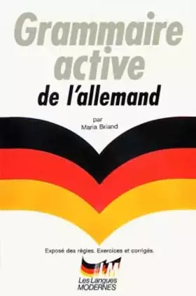 Couverture du produit · Grammaire active de l'allemand