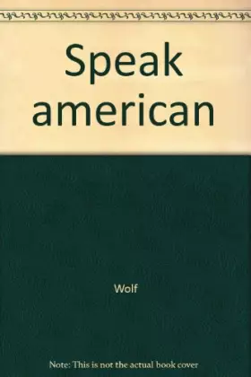 Couverture du produit · SPEAK AMERICAN
