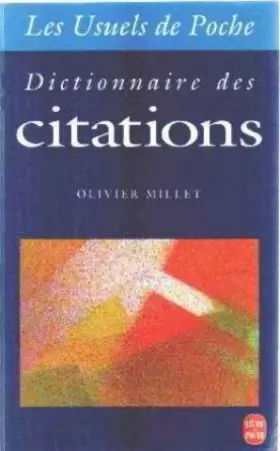 Couverture du produit · Dictionnaire des citations