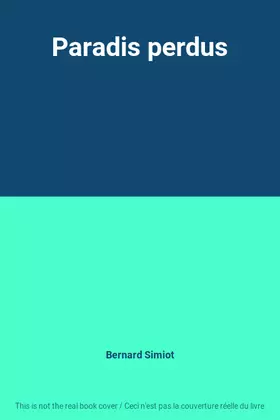 Couverture du produit · Paradis perdus