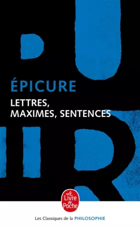 Couverture du produit · Lettres, maximes, sentences