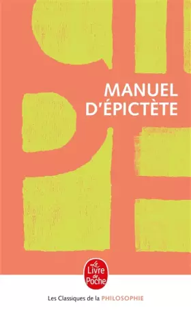 Couverture du produit · Manuel d'Epictète