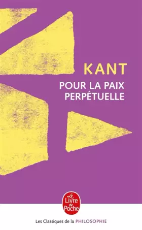 Couverture du produit · Pour la paix perpétuelle