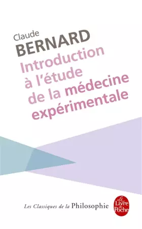 Couverture du produit · Introduction à l'étude de la médecine expérimentale