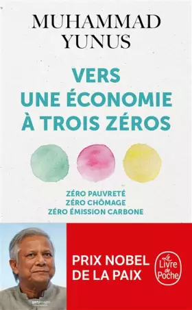 Couverture du produit · Vers une économie à trois zéros