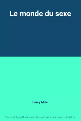 Couverture du produit · Le monde du sexe