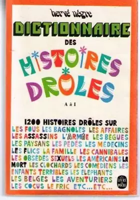 Couverture du produit · DICTIONNAIRE DES HISTOIRES DROLES
