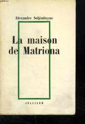 Couverture du produit · La maison de Matriona
